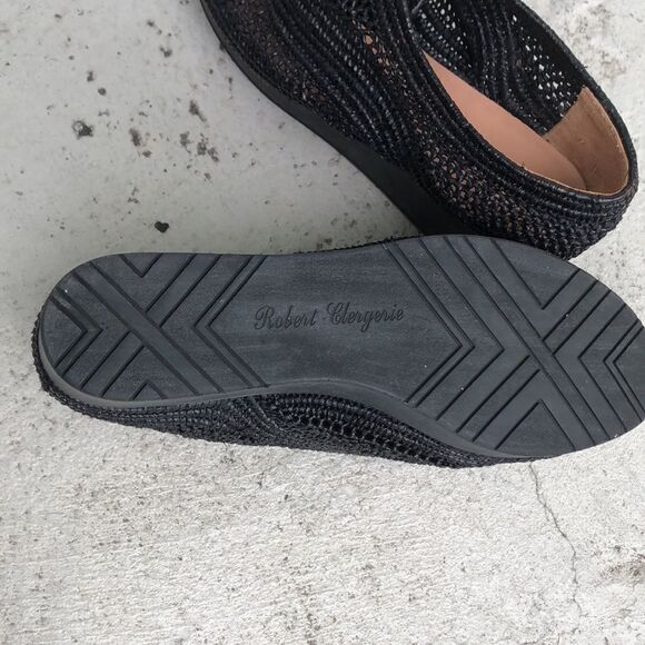 Robert Clergerie Vicole Raffie Wedges - Picture 6 of 9